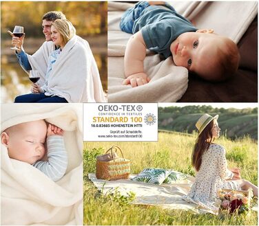 Плед фланелевий Heimtextland Kuscheldecke, теплий, м'який, 150x200 см, оранжевий (Typ380)