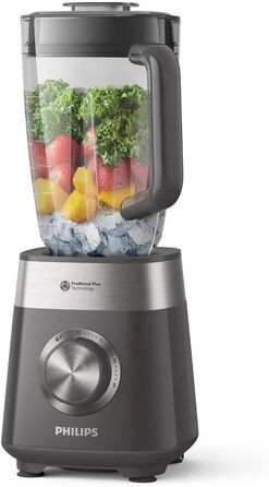 Philips 5000 Series Blender - 1000 W. 2L maximum capacity. ProBlend Plus technology. Dishwasher-safe parts. Black (HR3020/20) 1000 Watts