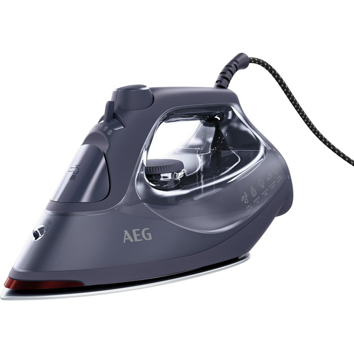 Праска AEG DB 1740LG: потужність 2400 Вт, 110 г/хв, керамічна підошва, антинакип, 250 мл, 2 м, серія 6000, зелено-білий колір