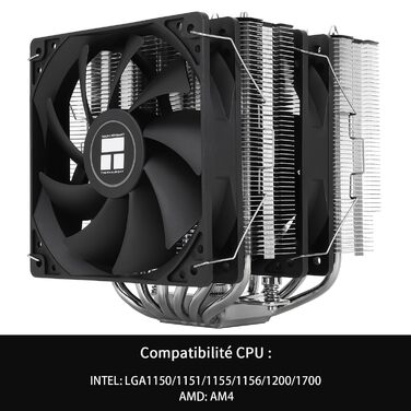 Thermalright Peerless Assassin 120 SE: Повітряний кулер для CPU з 6 тепловими трубами, 2 x 120mm вентилятори, для AM4/AM5/Intel LGA1851/1700/1150/1151/1200