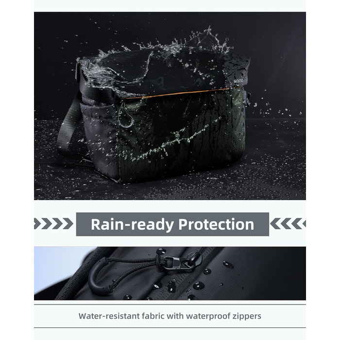 Чохол-сумка на плече для камери LLANO для DSLR/беззеркальних камер, зелений