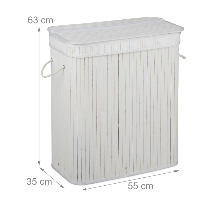 Relaxdays Laundry Sorter made of Bamboo