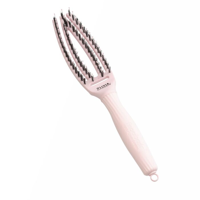 Щітка для волосся Olivia Garden Care Iconic з щетиною кабана та нейлону - для гладкого укладання та блиску (Рожева, S)