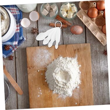 8-Piece Measuring Spoon Set for the Blind, Stainless Steel Set, Coffee Measuring Cups, Plastic Gauge, Teaspoon Set, Reusable Measuring Spoons, Plastic Measuring Spoon Set, Portable Baking Accessories