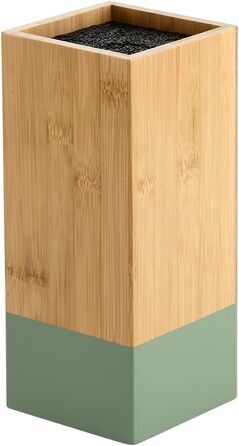 Підставка для ножів KESPER з бамбука та пластику, 10x10x23 см, зелений