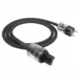 Кабель живлення TOMANEK TPC GOLD-BLACK 230V 16A Schuko-IEC, 1м