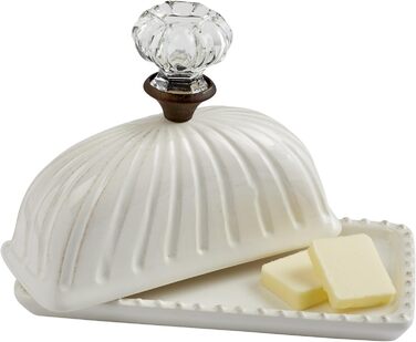 Mud Pie Turkish Door Knob Butter Dish