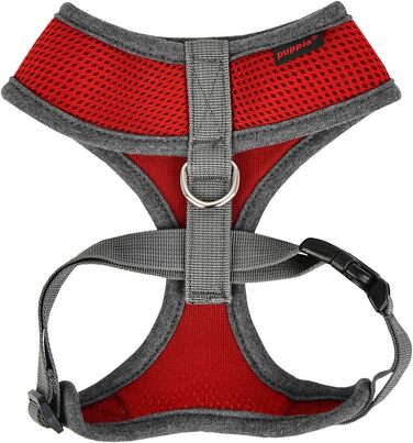 М'яке собаче нашийник Puppia Soft Harness II - комфортний та регульований, для собак середніх та маленьких порід, винний колір, розмір M