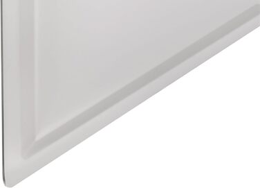 aquaSu® Overhead Shower Offertio with 1 Spray Pattern | Square | Chrome | 50 x 50 cm Spray Plate | with Ball Joint | Anti-Limescale Nozzles | Standard Thread: 1/2 | Wellness Rain Shower | 72278 0