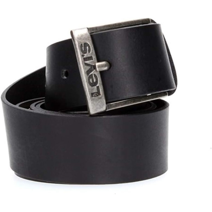 Чоловічий шкіряний ремінь Levi's New Duncan Regular Black, 115 см