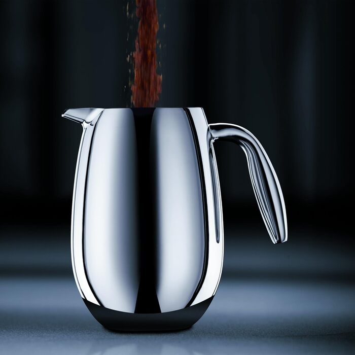 Френч-прес Bodum Columbia 1.5 л, подвійні стінки, нержавіюча сталь, матовий, для кави, можна мити в посудомийці
