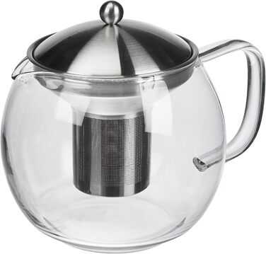Kela 16922 Glass Teapot with Stainless Steel Infuser (1.5 L, Cylon)