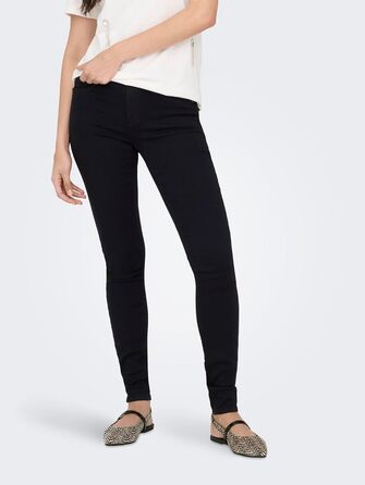 Джинси жіночі ONLY Skinny DNM NOOS сині, базові, стрітстайл, розмір L/32L, Black Denim