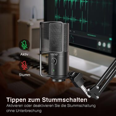 Мікрофон FIFINE T669PRO1: Комплект з кріпленням на штатив, для запису вокалу, подкастів та стрімінгу