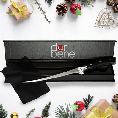Набір кухонних ножів DarBene Santoku P-Series (C-2) - 18 см, професійний, з нержавіючої сталі, ергономічна ручка, для дому та ресторанів