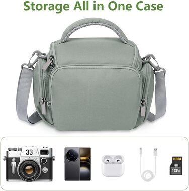 Чохол для камери Ainiv: DSLR/SLR, Canon, Nikon, Sony, водонепроникний, зелений (сірий)