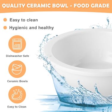 Набір мисок для котів та собак Cinnani: 3 шт. з бамбукової підставки та силіконового покриття