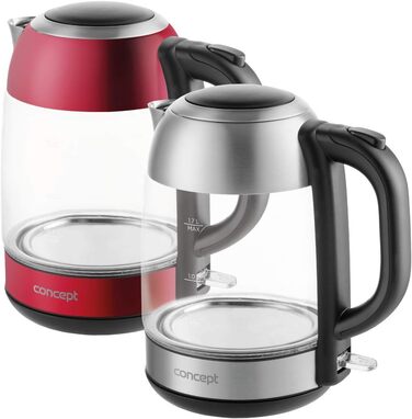 Скляний чайник CONCEPT з фільтром, 1,7 л