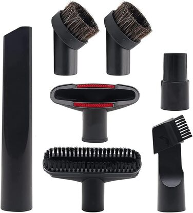 Набір насадок для пилососа BUZIFU 7 шт. 32-35 мм: універсальні насадки для меблів, матраців та щілин. Сумісні з Kärcher, Miele, Siemens, AEG, Bosch, Panasonic, Philips.