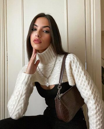 Сумка жіноча JW PEI Eva через плече коричнева зі шкірозамінника