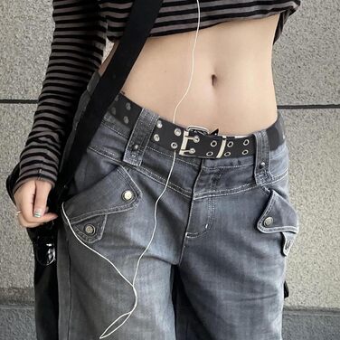 Двокольоровий ремінь з двома отворами, шкіряний ремінь для джинсів у стилі панк, хіп-хоп, косплей, для джинсів, штанів, готичного стилю, рок-одягу, для жінок та чоловіків, чорний, білий