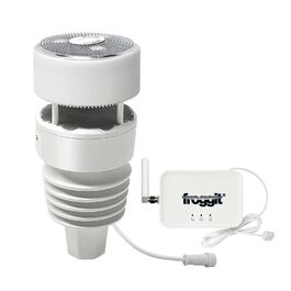 Метеостанція Froggit WH3000 SE PRO WiFi: Професійна метеостанція з WiFi, датчиком температури, вологості, барометром, анемометром, дощуміром та годинником