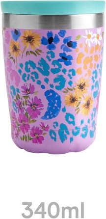 Термокружка Chilly's Original Leopard Blossom - 500 мл - З нержавіючої сталі, з кришкою, подвійні стінки, вакуумна ізоляція