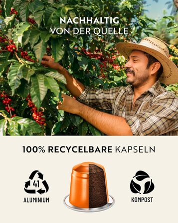 Капсули кави ROSSO CAFFÈ Nespresso, 120 шт. Аромакава, набір з 3 преміум смаків, сумісні з Nespresso, 120 шт.