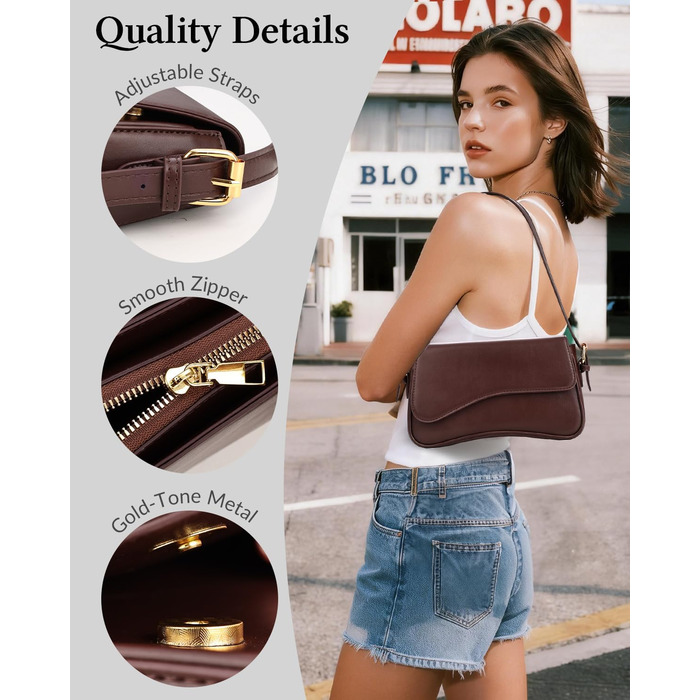 Сумка жіноча через плече з екошкіри, вінтажна Saddle Bag, коричнева. З 2 знімними ремінцями
