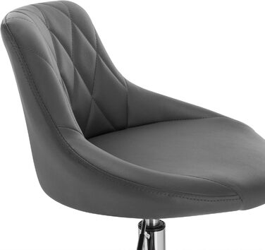 Adjustable Swivel Bar Stool with Backrest - Dark Green Faux Leather - WOLTU BH242dgn-2