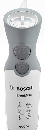 Занурювальний блендер Bosch MSM66120, 600 Вт, білий