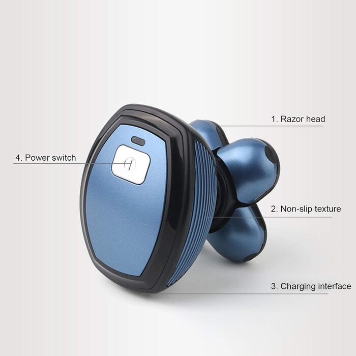 Електричний гоління голови для чоловіків Glatzen Rasierer з 5 лезами, USB, водонепроникний, з тримером та набором для догляду