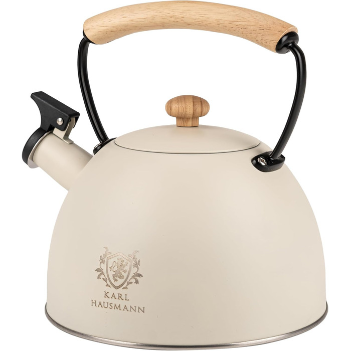 Індивідуальний чайник з нержавіючої сталі 2.5L з автоматичним свистком для індукційних, газових та електричних плит