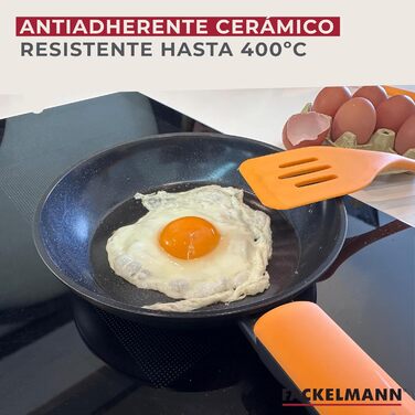 Набір сковорідок Fackelmann Soft з керамічним покриттям Greblon CK2 (28/24/20 см)