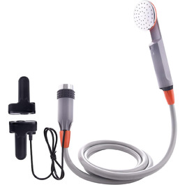 Portable Outdoor Camping Shower with Battery-Powered Pump for Garden, Beach