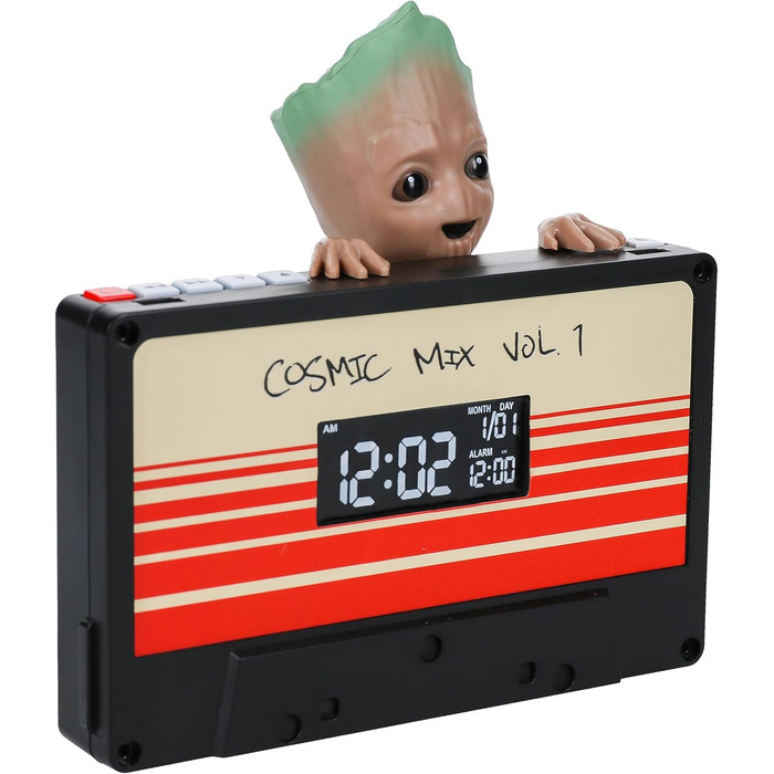 Paladone Marvel I Am Groot Alarm Clock - Officially Licensed Guardians of the Galaxy Digital Clock with Alarm Timer, Living & Bedroom Decoration for Superhero Fans, Collector's Gift - 5.7