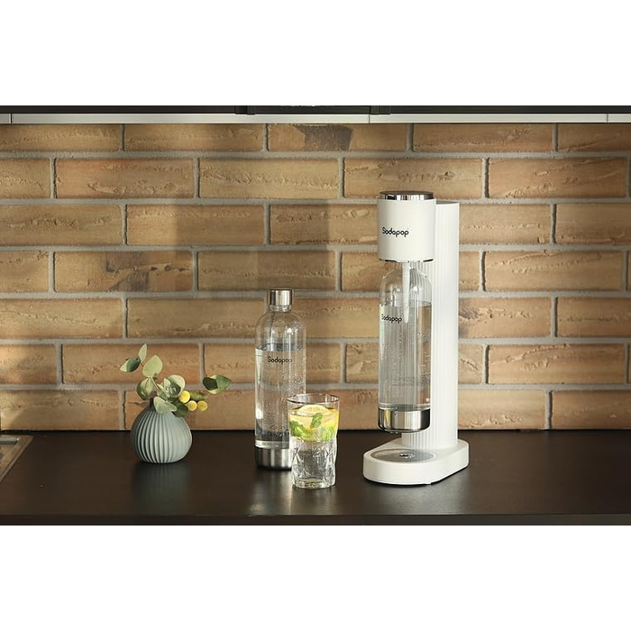 Водопровідна система Sodapop Cooper: стильна та компактна модель (44.9 см, білий, з PET-пляшкою)
