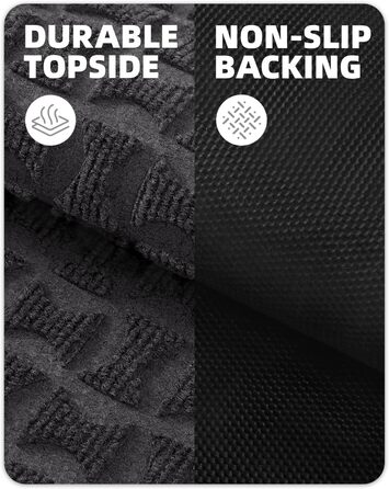 Нековзна килимок для дому та вулиці 61x92 см (сірий), для входу, коридору, зовнішнього простору, легко миється