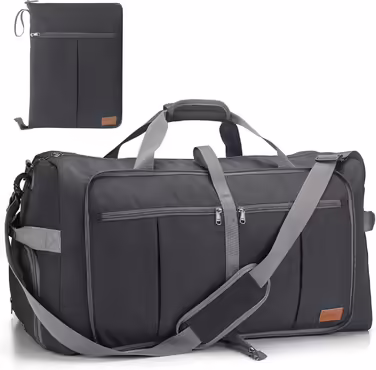 Upeelife Travel Bag, 125L Large Foldable Travel Bag, Lightweight Sports Bag Weekender Waterproof Travel Duffel Bag with Shoe Compartment for Women Men Gym