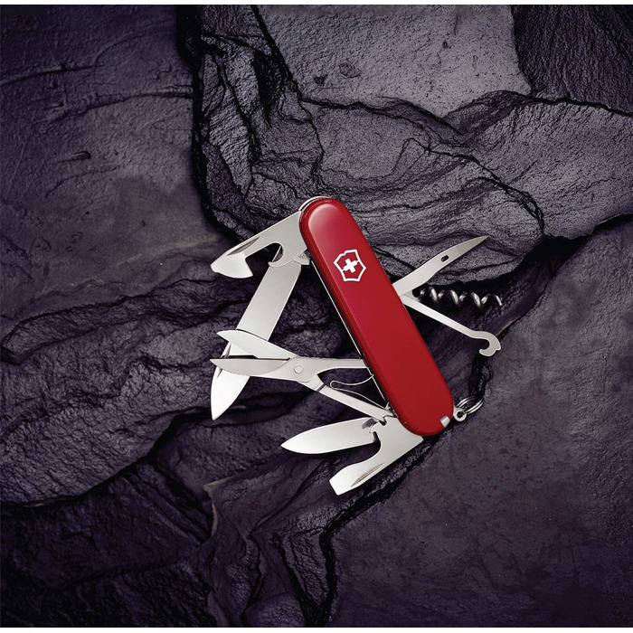 Швейцарський ніж Victorinox Climber, 14 функцій, Swiss Made, Мультитул з ножем, ножицями, відкривачкою для консервів та ковпачка, викруткою, дерев'яний, Limited Edition