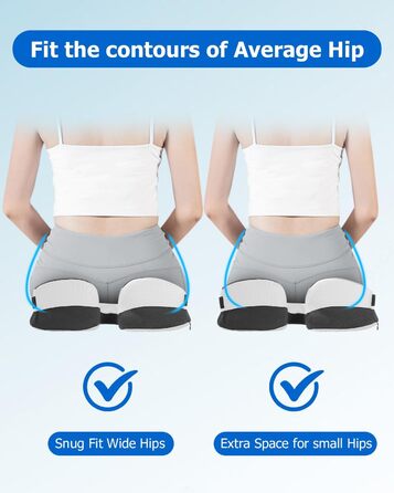 Подушка для сидіння Xespis для офісного крісла, Memory Foam, ортопедична, для спини та сідниць, сіра