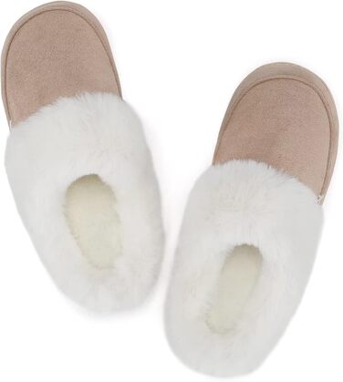 Тапочки жіночі NineCiFun, меморі-піна, теплі, з антиковзкою підошвою, для дому та вулиці, сірі (світло-сірі), 40/41.5 EU, хакі