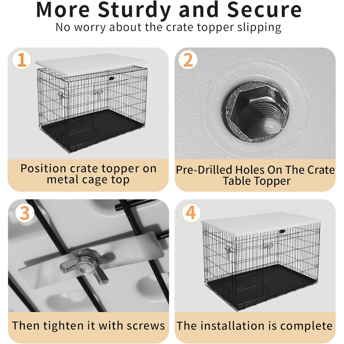 Настільний Топ для Кія (91.4 см) Rockever: Пластиковий, Антиковзкий, Легко Мити, з Шурупами