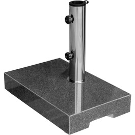 Andora Umbrella Stand, Granite, 25 kg, Dark Grey, Balcony Stand, Max 48mm Stem