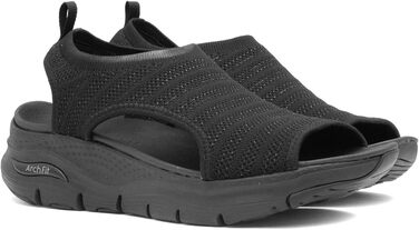 Skechers Arch Fit City Catch: жіночі сандалі з текстилю (38 EU, чорні)