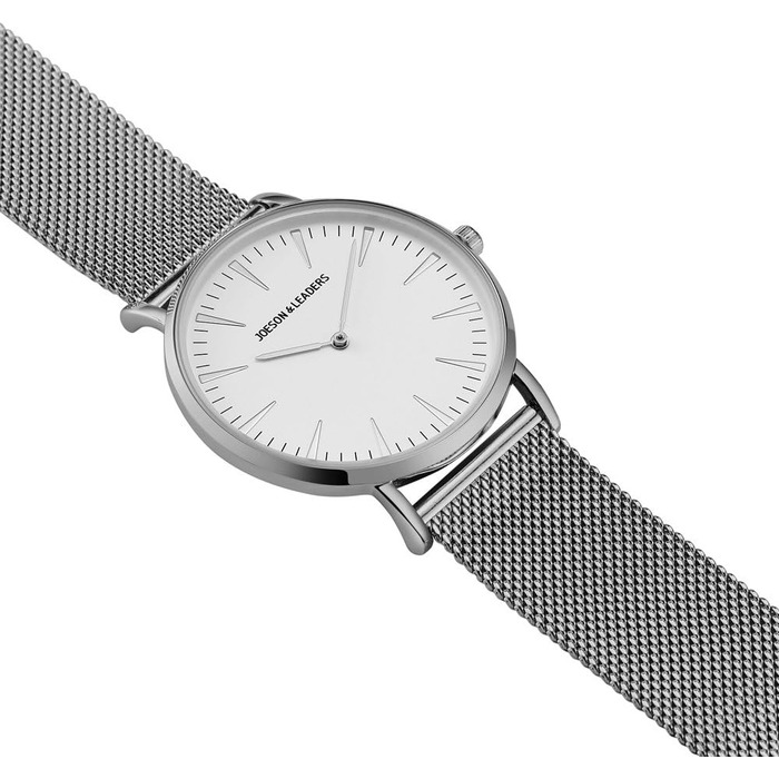 Жіночий годинник на зап'ясті: аналоговий кварц, нержавіюча сталь, сріблястий