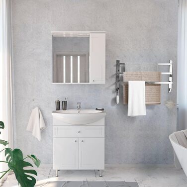 Тримач для рушників без свердління для ванної кімнати | Без бактерій | Прихований кріплення | Тримач рушників з гачками - нержавіюча сталь SUS 304, нержавіюча сталь, полірована | з дзеркальним покриттям