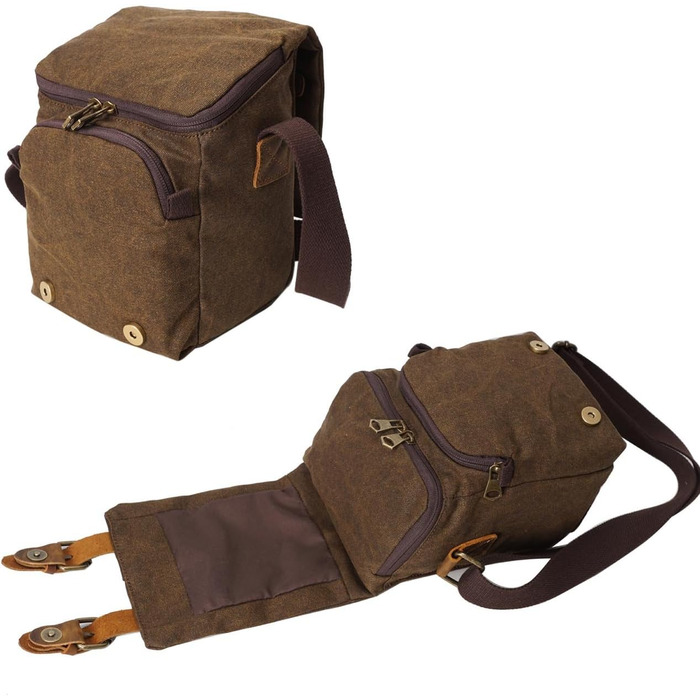 Сумка для камери Neuleben: водонепроникна, унісекс, з канвасу, для DSLR (Сірий)