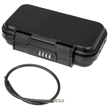 Портативний сейф HMF 318-02 з кодовим замком, вологостійкий міні-сейф з мотузкою, 23,5 x 14,5 x 5,8 см