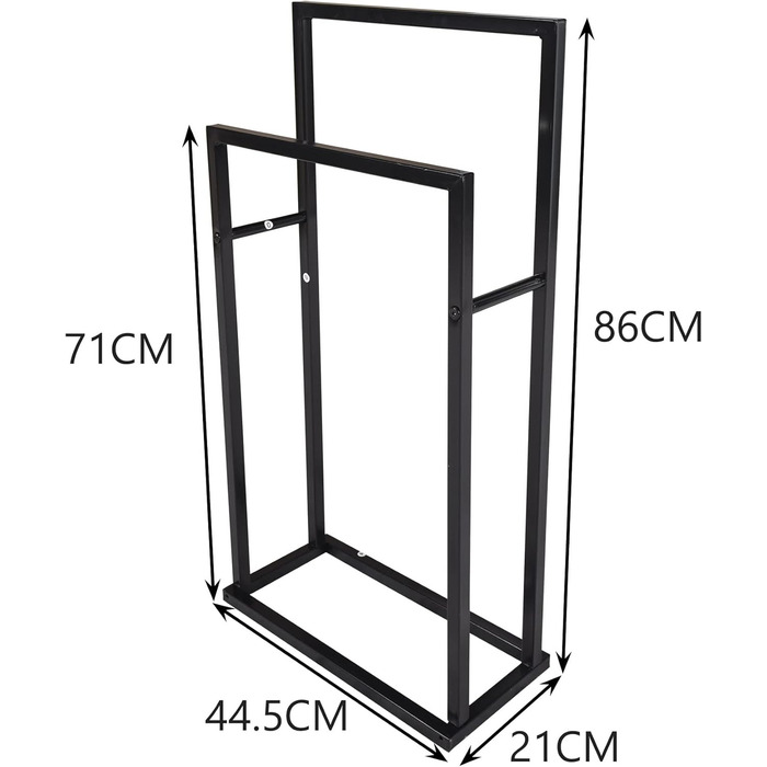Сумка-організатор для рушників JURMERRY, чорний, двоярусна